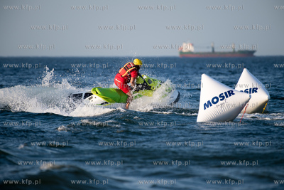 Sopot, plaża. Zawody ratowników sopockiego WOPR 23.07.2022...
