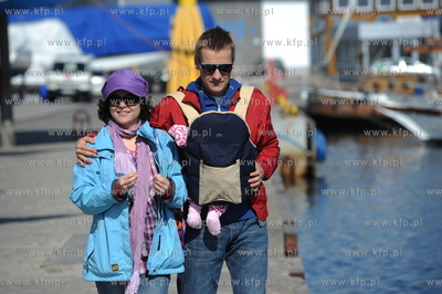 Gdynia. Katarzyna Cichopek-Hakiel i Marcin Mroczek...
