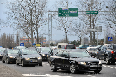 Skutek zamkniecia na zawsze ul. Slowackiego w Gdansku....