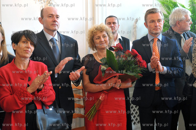 Palac Opatow w Oliwie. Uroczystosc otwarcia Konsulatu...