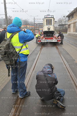 Gdansk - Zajezdnia Tramwajowa Wrzeszcz. Rozladunek...