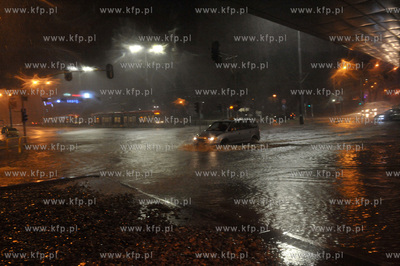 Gdańsk Wrzeszcz. Zalana po obfitych opadach deszczu...