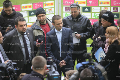Gdansk. PGE Arena. Konferencja prasowa nowego trenera...