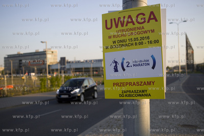 Gdańsk Letnica.Tabliczka z informacją o planowanych...