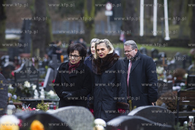 Cmentarz Garnizonowy w Gdańsku.  Minister Anna Maria...
