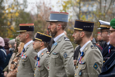 Wojskowy Cmentarz Francuski w Gdańsku. Uroczystości...