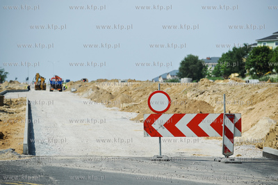 Gdansk. Budowa ulicy Nowej Lodzkiej oraz nowej lini...