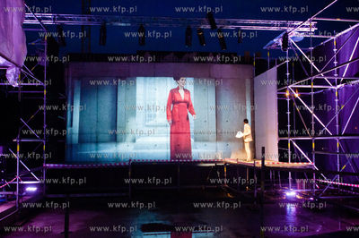 Gdansk. Plac Budowy Gdańskiego Teatru Szekspirowskiego...