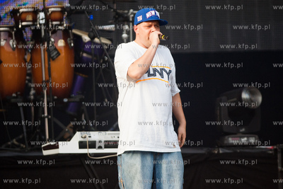 Gdansk. Otwarta dla publicznosci Strefa Kibica na Placu...