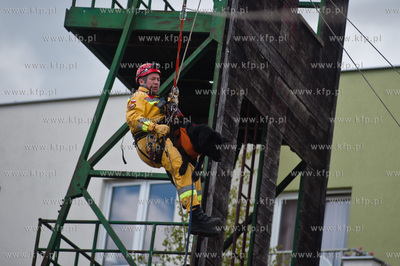 Gdansk Oliwa. Jednostka Strazy Pozarnej przy ul. Beniowskiego....