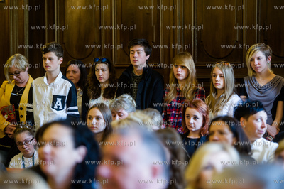 Gdansk. Nowy Ratusz. Uroczystosc wreczenia nagrod w...