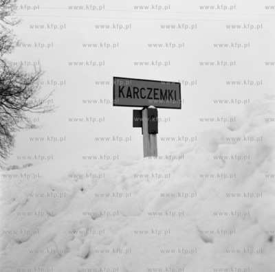 Karczemki wies na trasie z Zukowa na Kaszubach do Gdanska,...