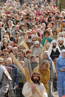 W scenerii Kaszubskiej Golgoty zostala odegrana Inscenizacja...