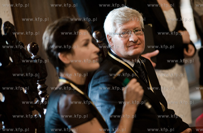 Gdansk. Ratusz Staromiejski. Wreczenie Medali Stolema...