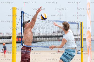 Sopot, plaża. Mecze siatkówki plażowej przy molo
23.07.2022
fot....