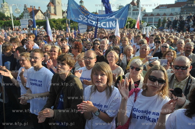 Zakonczenie kampanii wyborczej kandydata na urzad Prezydenta...