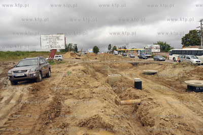 Budowa trasy WZ na ul. Kartuskiej w okolicach stacji...