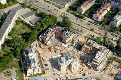 Gdansk Przymorze z lotu ptaka. Osiedle Oliwa Park zlokalizowane...