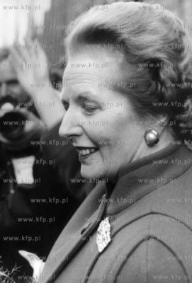 Wizyta premier Wielkiej Brytanii Margaret Thatcher...