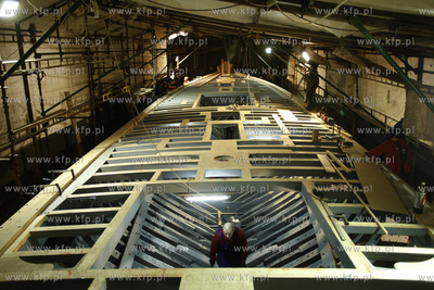 Remont jachtu General Zaruski w Stoczni Remontowej....