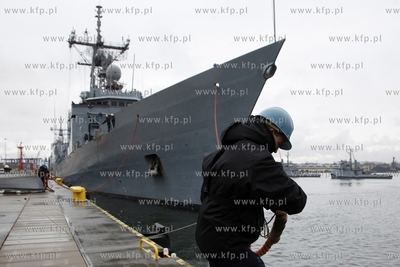 Powrot ORP Kosciuszko z manewrow Nato Cold Response...