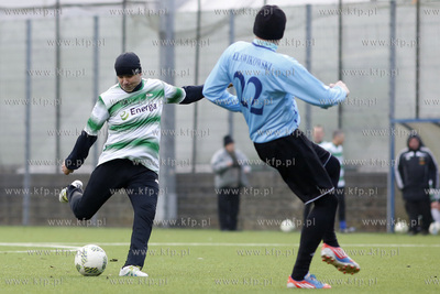 Gdansk. Boisko przy ul. Traugutta.  Noworoczny mecz...