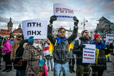 Sopot: Solidarnie z Ukrainą. Wiec poparcia dla narodu...