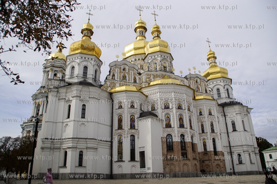 Kijów. Ławra Peczerska jest siedzibą ukraińskiego...