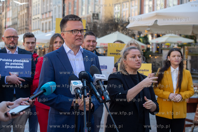 Konferencja prasowa Szymona Hołowni, Marszałka Sejmu...