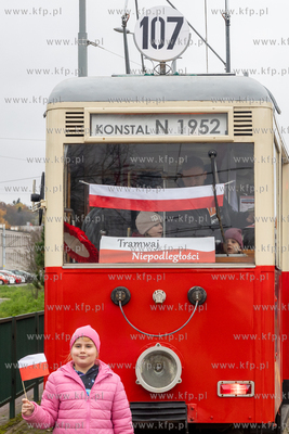 11 listopada na gdańskie tory wyjechał Tramwaj Niepodległości....