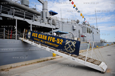 Nabrzeze francuskie portu w Gdyni. Robocza wizyta amerykanskiej...