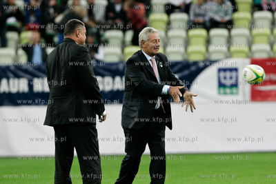 Gdansk. PGE Arena. Mecz ekstraklasy rugby. Derby trojmiasta...