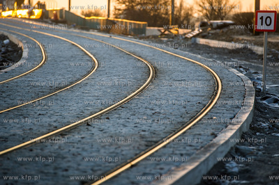 Gdansk. Zmodernizowana linia tramwajowa na Stogi. 
27.12.2014
fot....