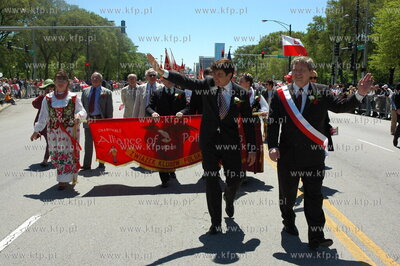 USA. Chicago. Parada 3-majowa zorganizowana przez Polonie....