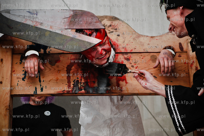 Jedna z atrakcji Jarmarku sw. Dominika byl chrzest...