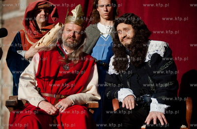 Gdansk. Swieto Miasta. Pokaz mody na Dlugim Targu,...