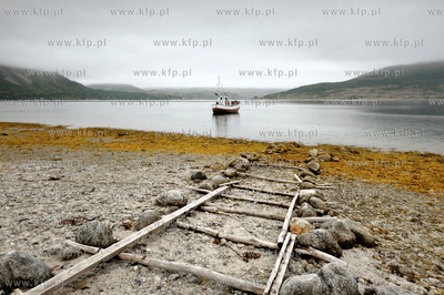 Norwegia , okolice Narviku, polnocna czesc kraju, NZ.fiord...