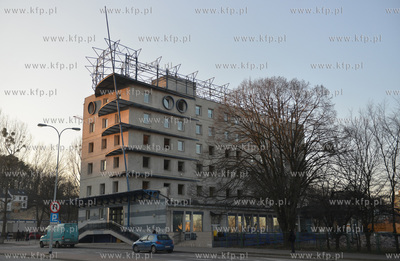 Gdynia. ul. Kielecka. Byla centarla banku Nordea. 17.03.2016...