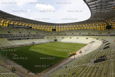 Gdansk. Budowa stadionu PGE Arena Gdansk. Obiekt ten...
