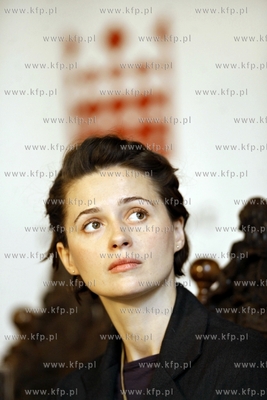 Gdansk. Ratusz Glownego Miasta. Konferencja prasowa...