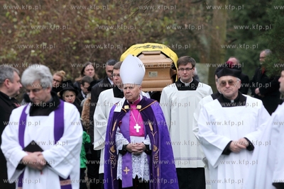 Cmentarz Srebrzysko w Gdansku. Pogrzeb Brunona Synaka....