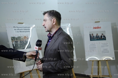 Siedziba NSZZ Solidarnosc w Gdansku.Otwarcie wystawy...