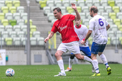 Stadion Gdańsk. Mecz towarzyski drużyn piłkarskich...