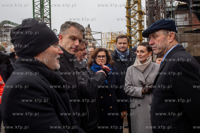 Gdańska Stocznia Remontowa im. J. Piłsudskiego. Wodowanie...