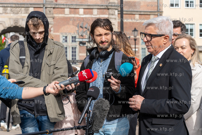 Zakończenie przebudowy Długiego Pobrzeża w Gdańsku....