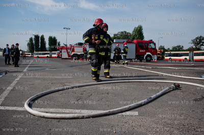 Gdansk. Teren bazy autobusowej ZKM przy ul. Hallera....