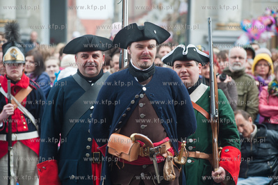 Gdansk. Plac miedzy Złota Brama a Wieza Wiezienna....
