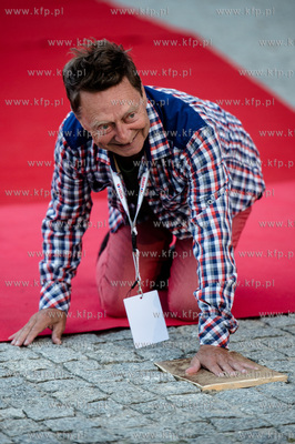 Gdansk. Solidarity of Arts. Uroczystosc odcisniecia...