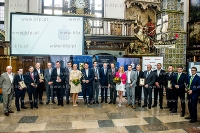 Gdansk. Dwor Artusa. Uroczystosc wreczenia Nagrody...