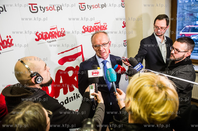 Gdańsk. Siedziba NSZZ Solidarność. Sala Akwen. Uroczystość...